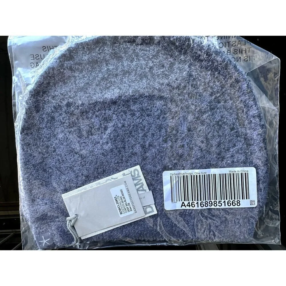 NWT Barefoot Dreams CozyChic Lite Confetti Beanie Deep Sea Blue Indigo OS Gift